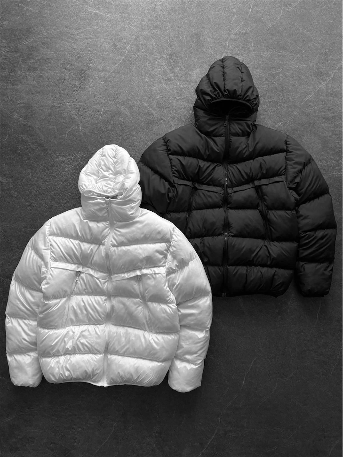 NK Logolu Dolumlu Unisex Mont-Beyaz