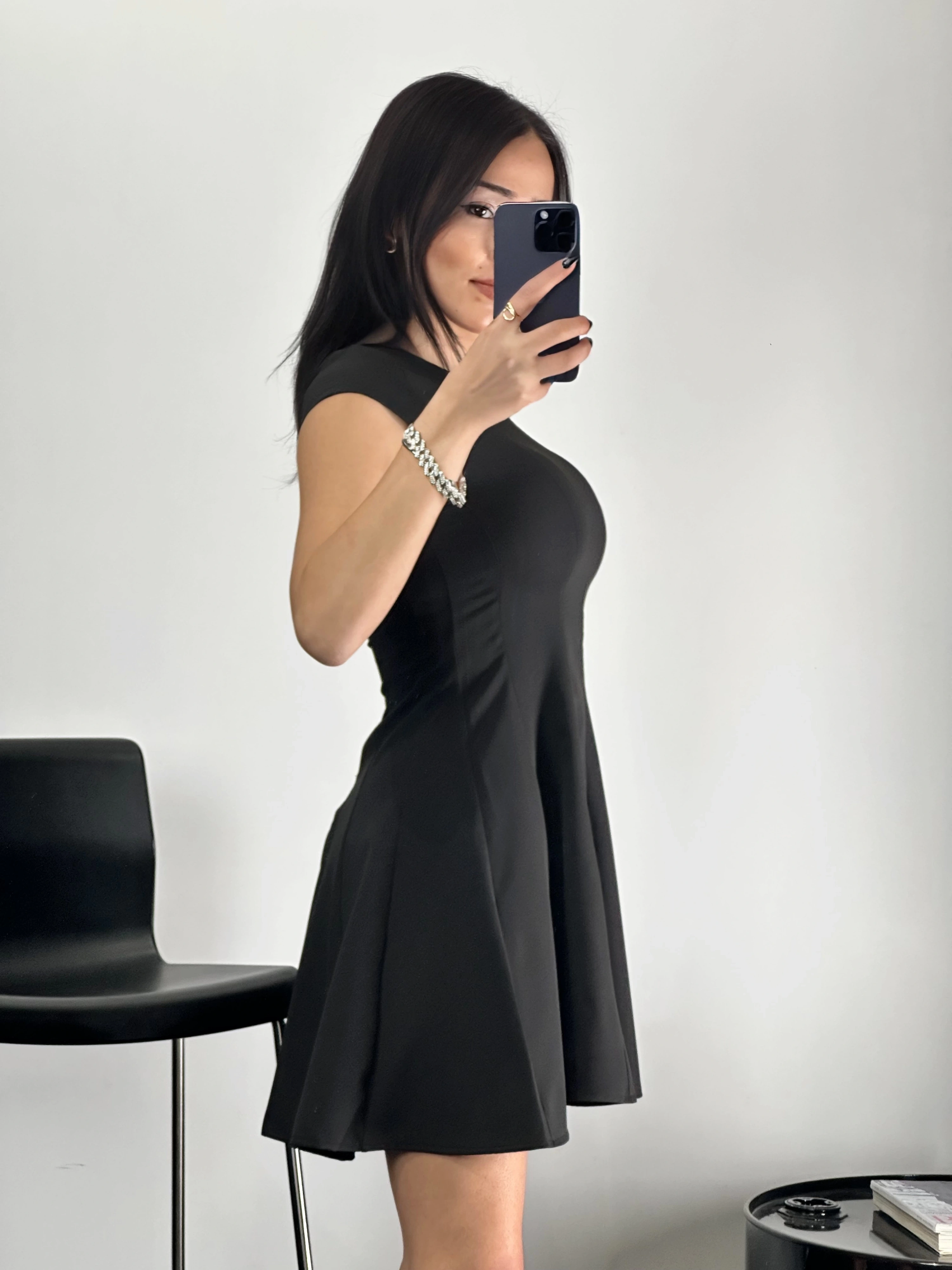 Parçalı Kloş Elbise