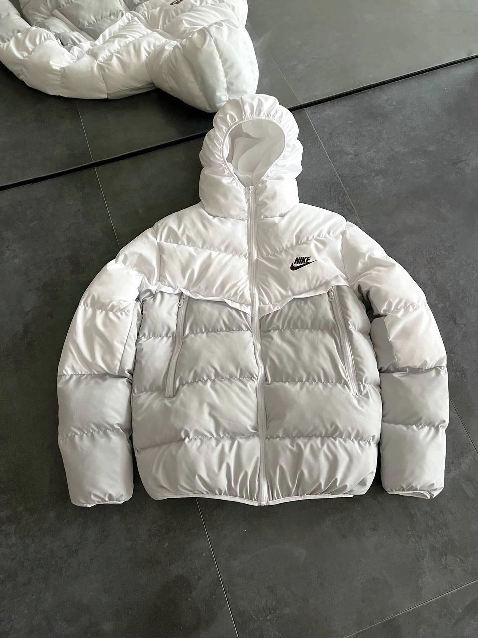 Parçalı NK Dolumlu Unisex Mont