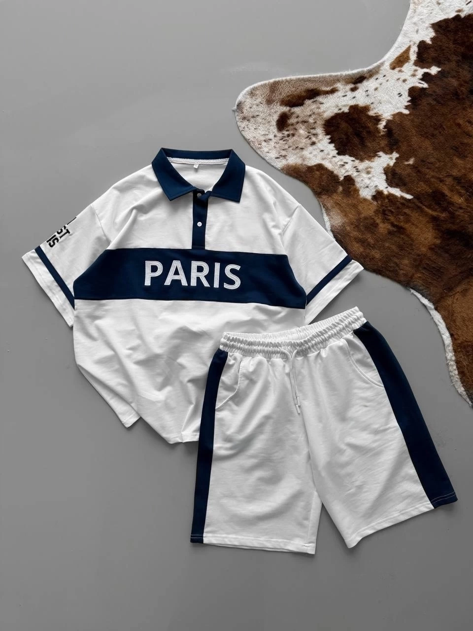 PRS Unisex Şortlu Takım -Beyaz