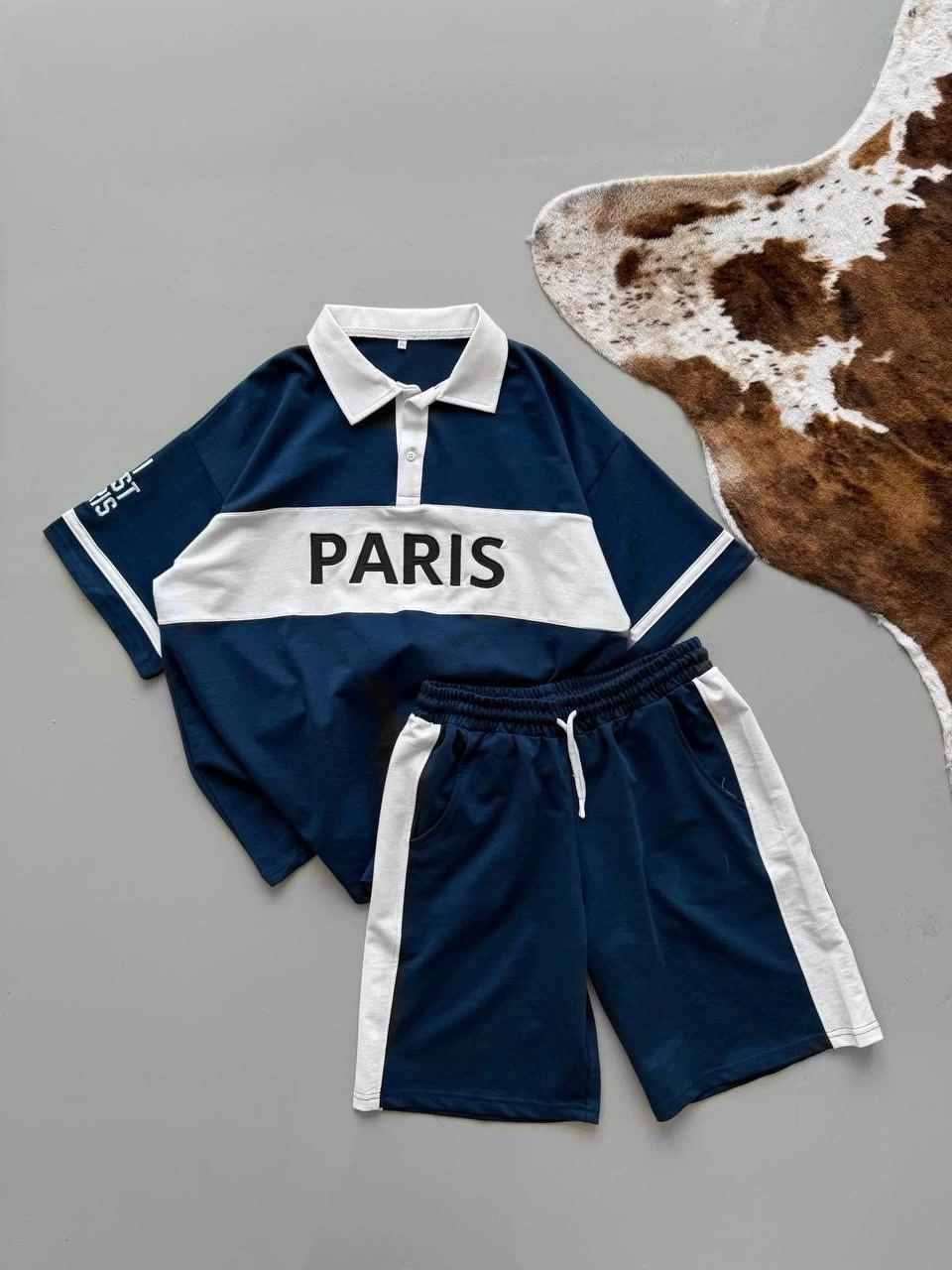 PRS Unisex Şortlu Takım-Lacivert