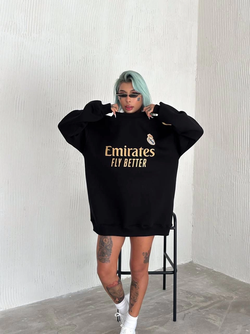 Real Unisex Şardonlu Sweatshirt