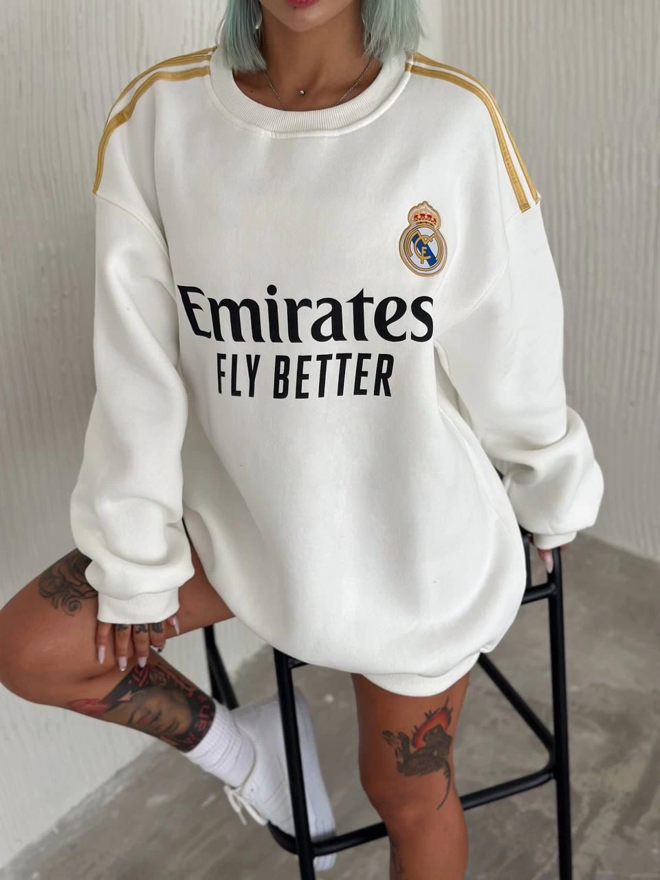 Real Unisex Şardonlu Sweatshirt