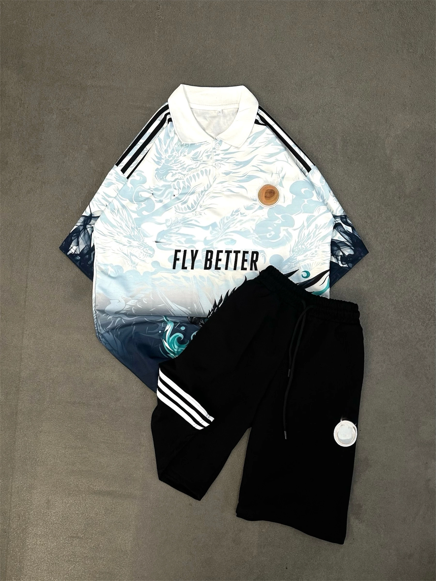 Real Unisex Şortlu Takım BEYAZ