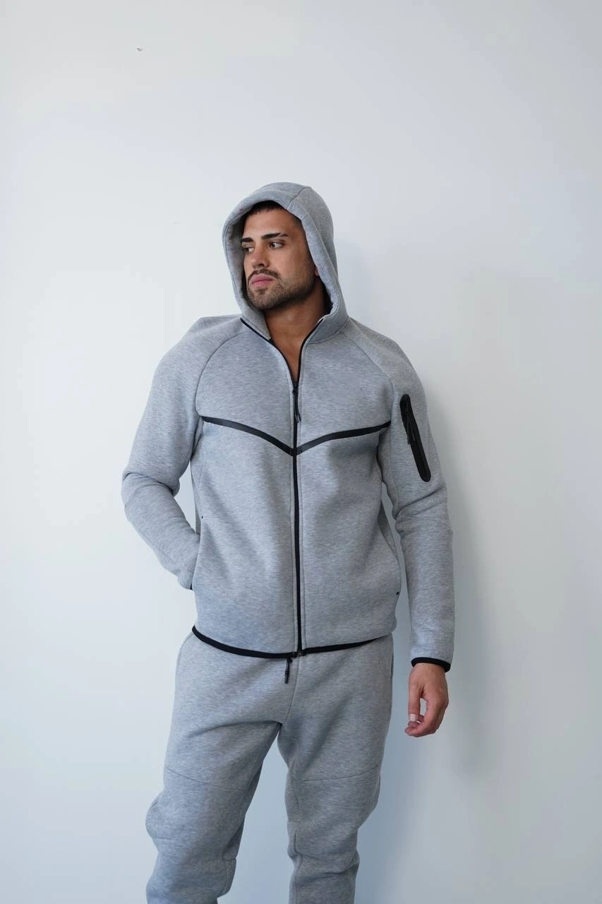 Tech Premium Şardonlu Eşofman Takımı-Gri