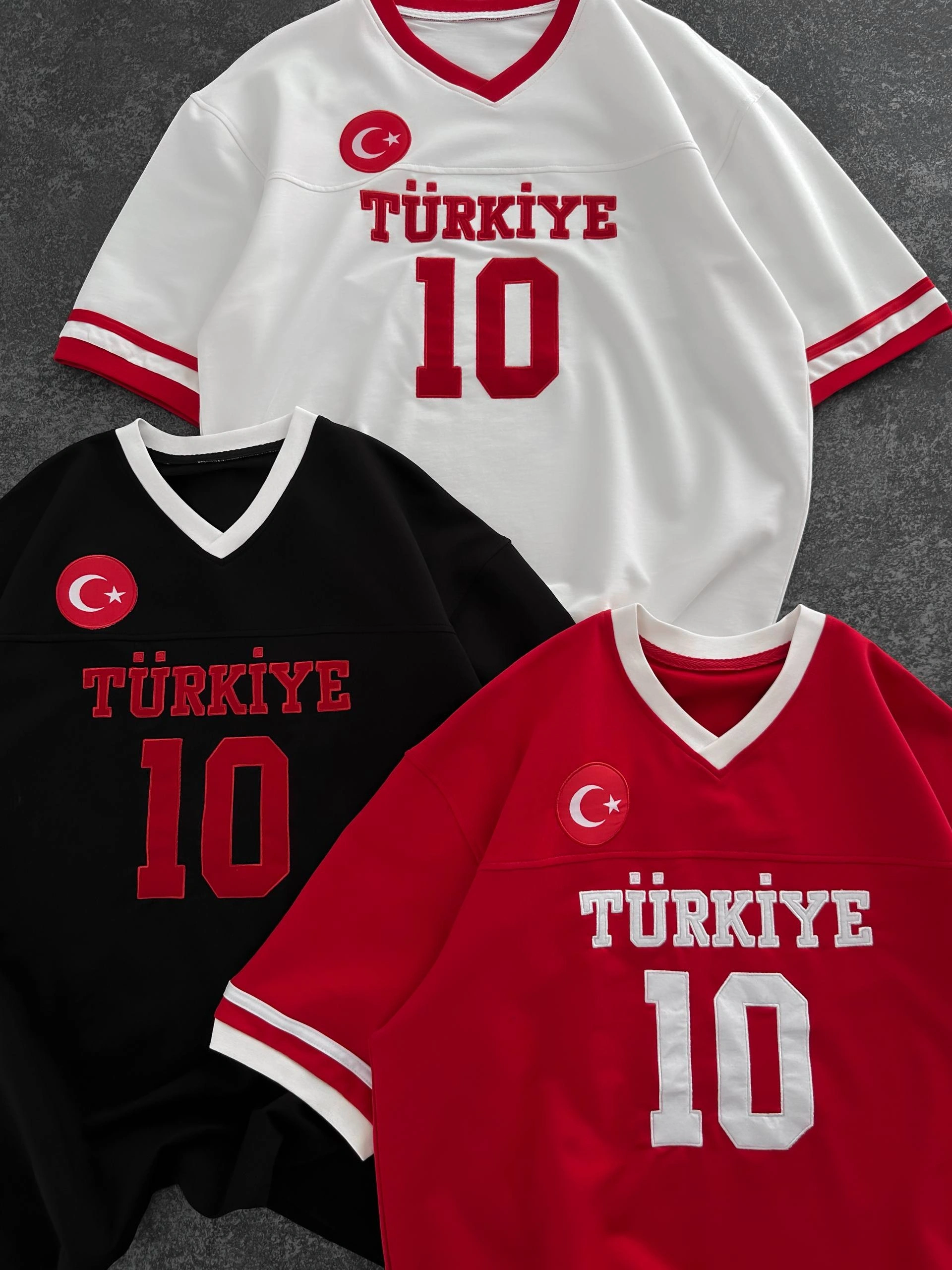 TR 10 Unisex Oversize Tshirt-Beyaz