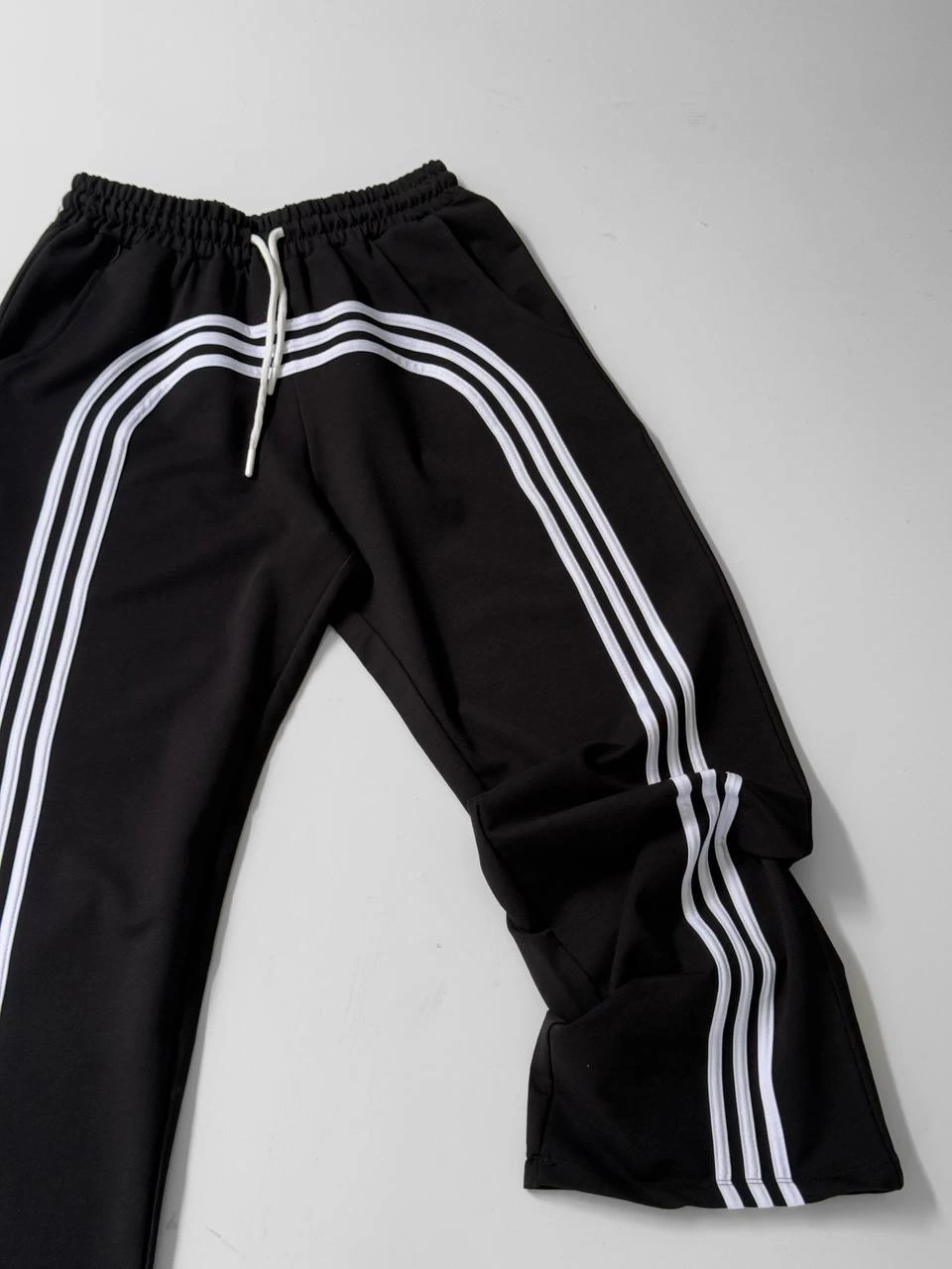 U Şeritli Unisex Baggy Eşofman