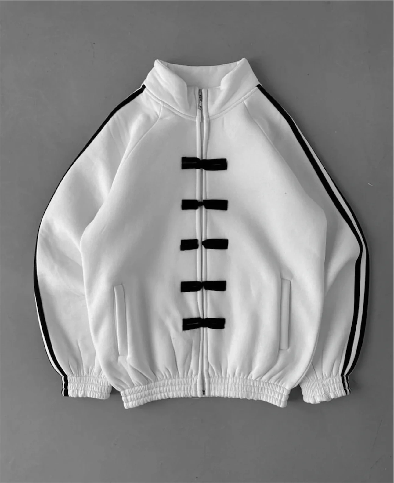 Yeni Sezon ADD Unisex Şardonlu Hırka-Beyaz