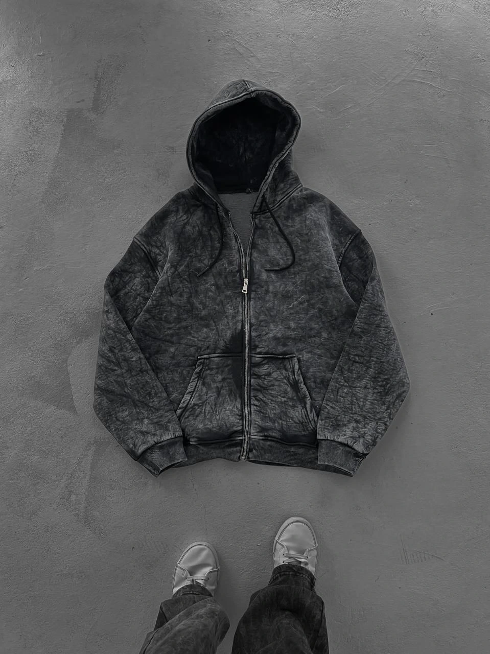 Yıkamalı Basic Şardonlu Unisex Hırka