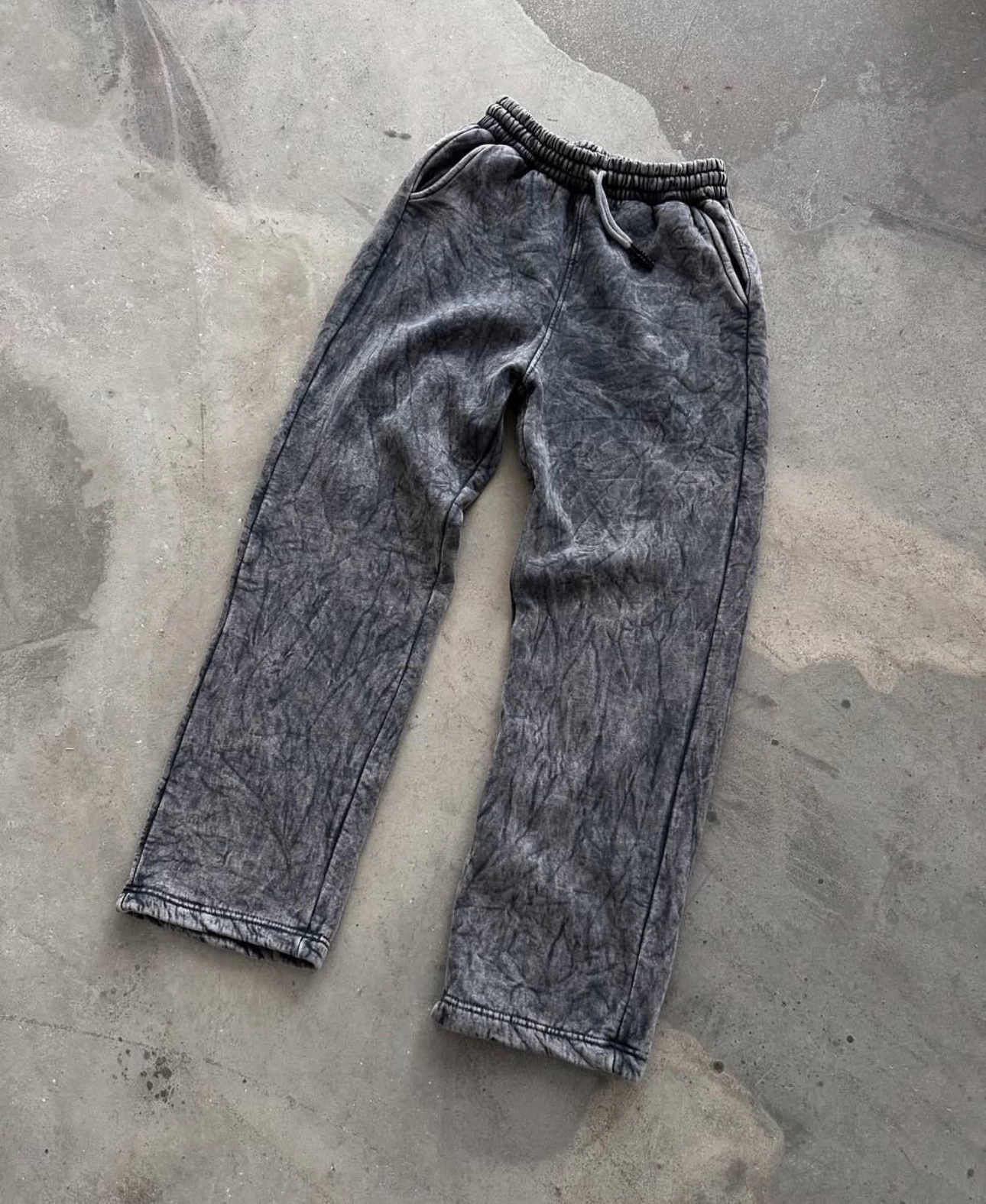 Yıkamalı Unisex Baggy Eşofman