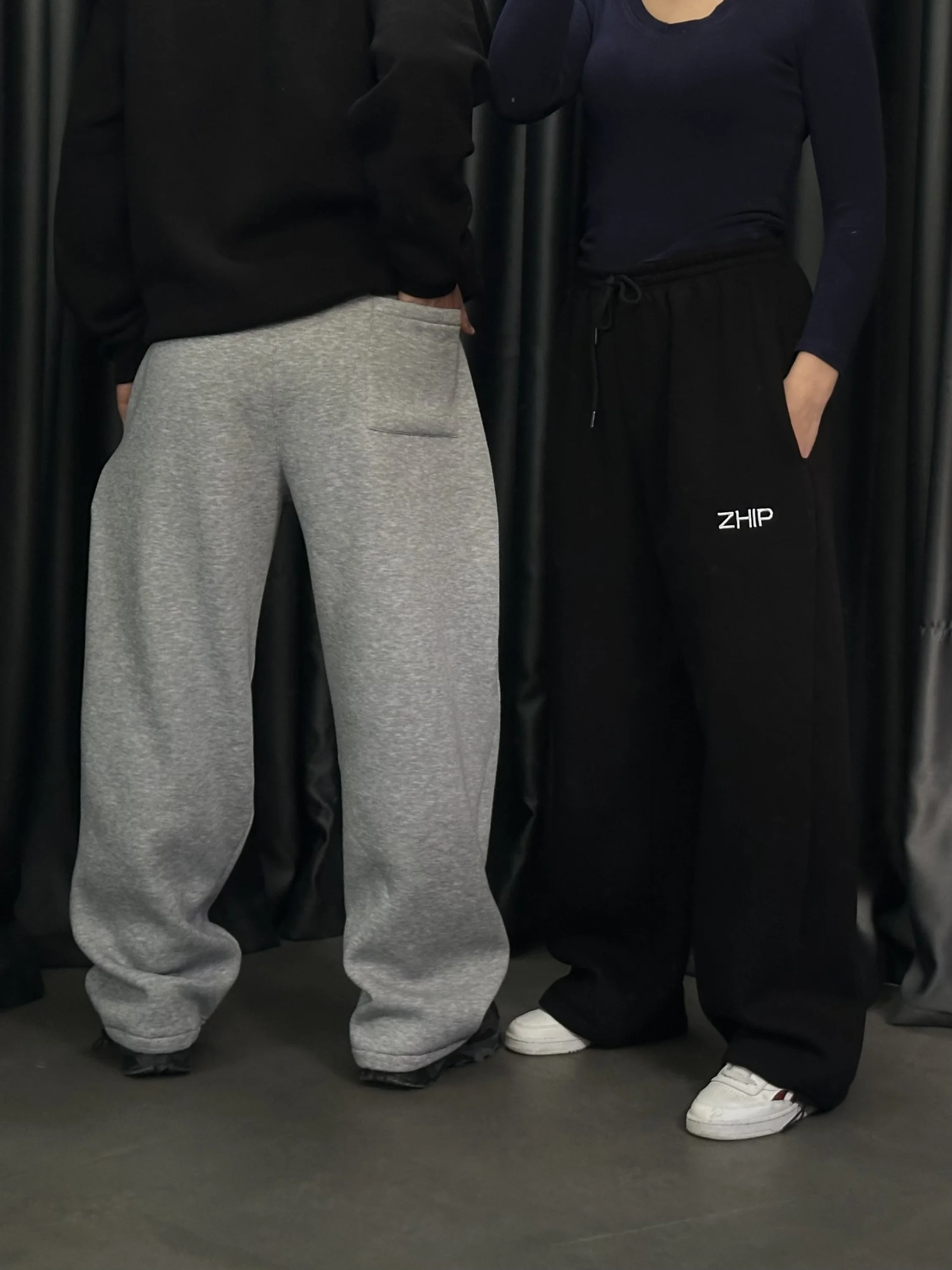 ZHIP Premium Şardonlu Unisex Eşofman-Gri