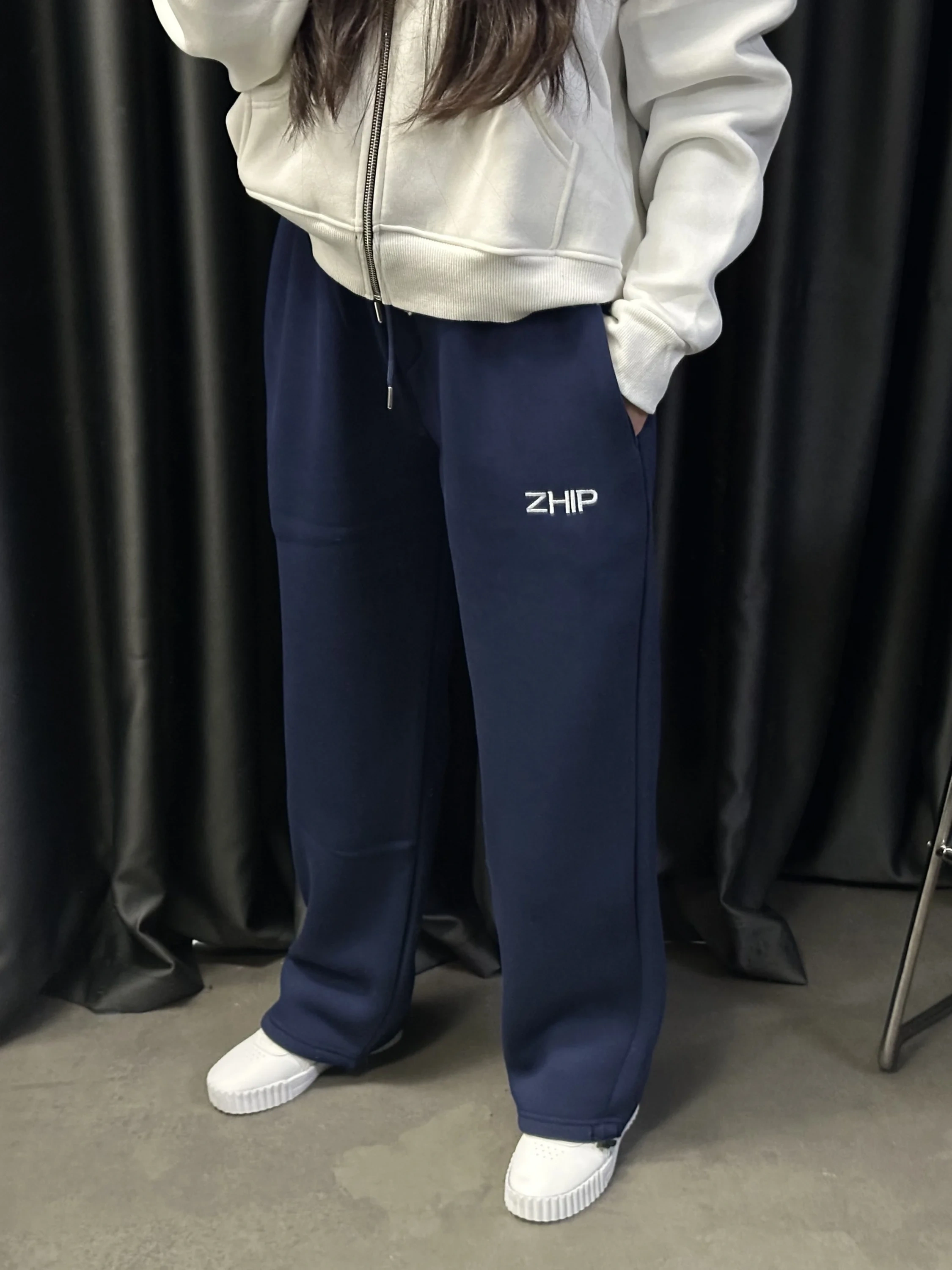 ZHIP Premium Şardonlu Unisex Eşofman-Lacivert