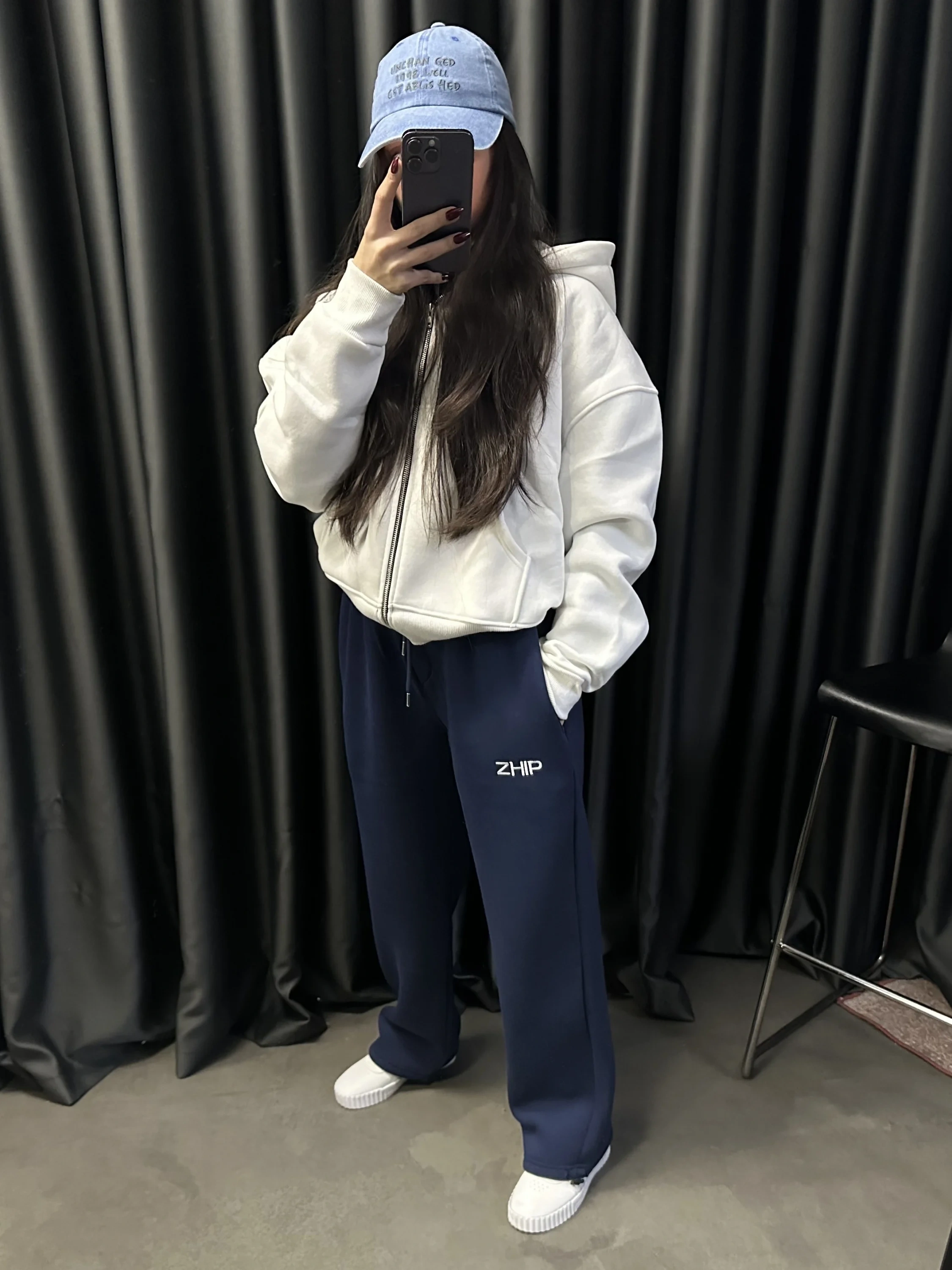 ZHIP Premium Şardonlu Unisex Eşofman-Lacivert