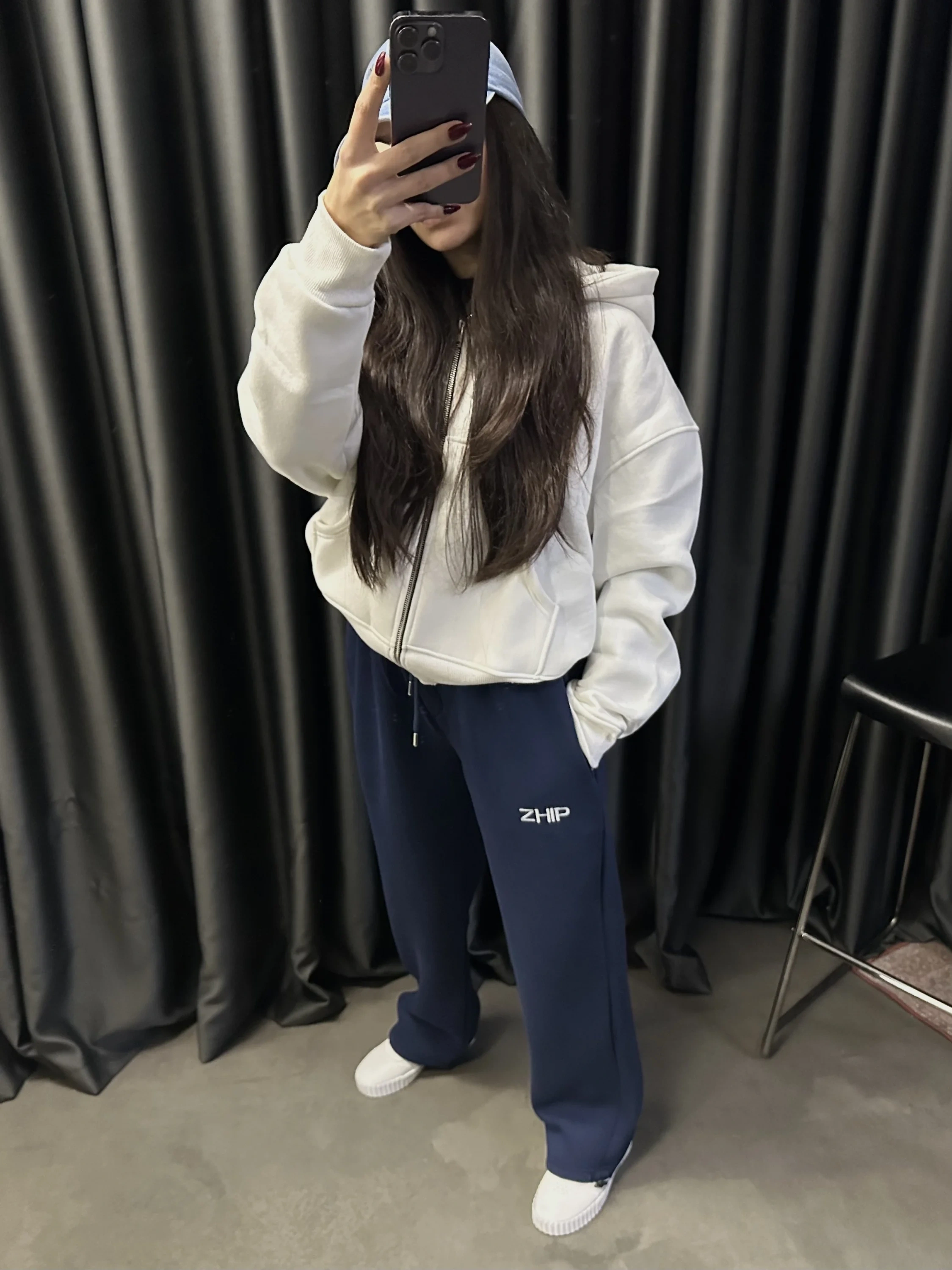 ZHIP Premium Şardonlu Unisex Eşofman-Lacivert