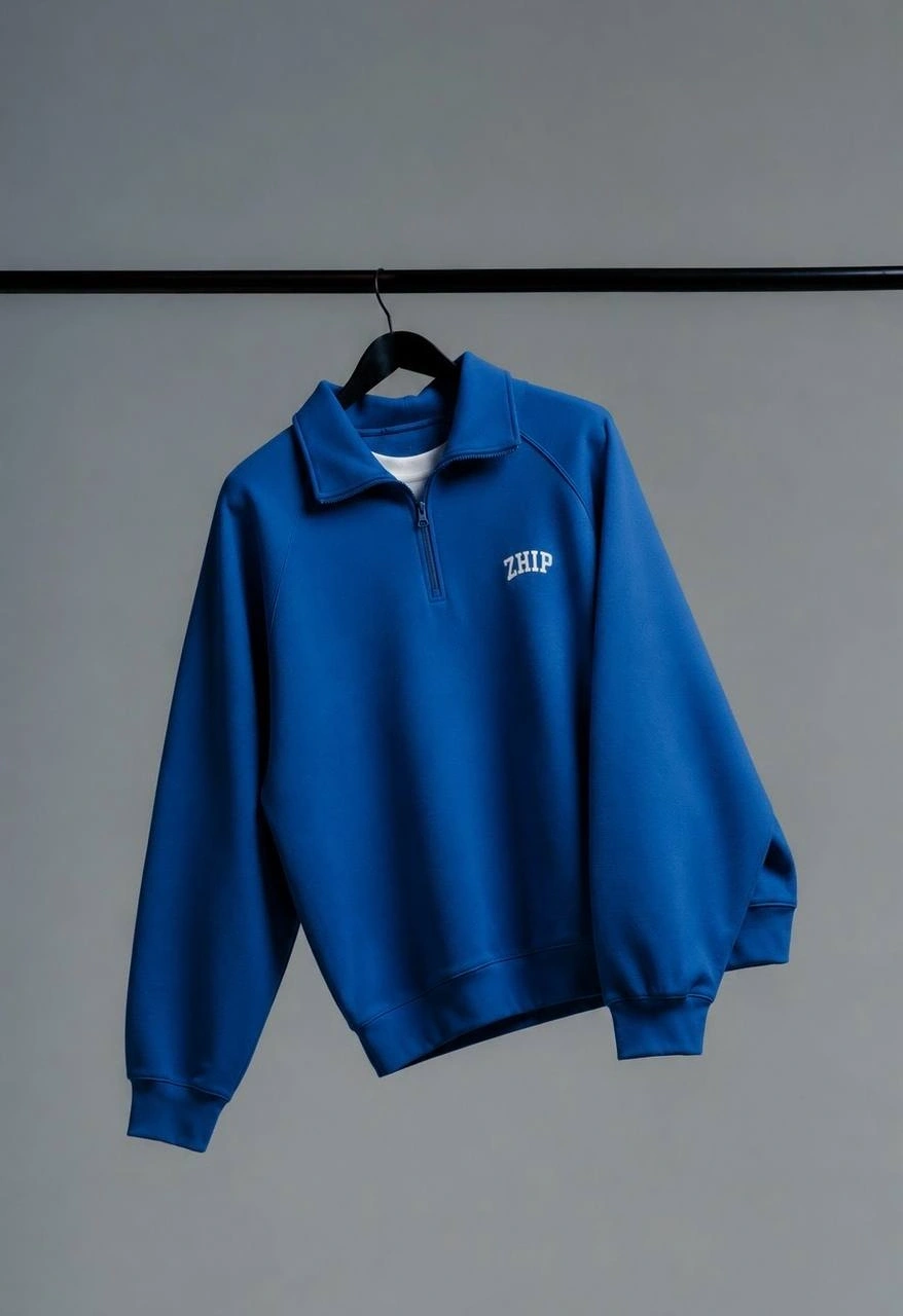 ZHIP Yarım Fermuar Sweatshirt