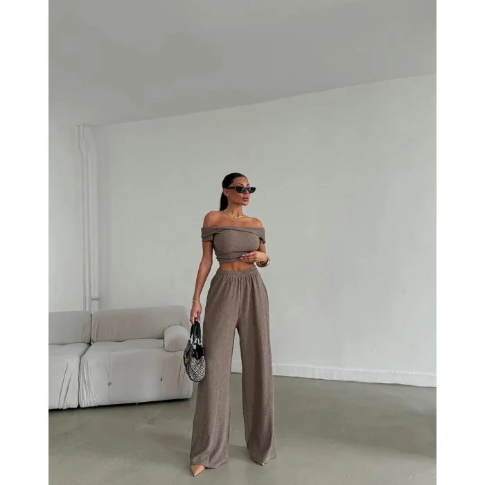 Kayık yaka ikili takım