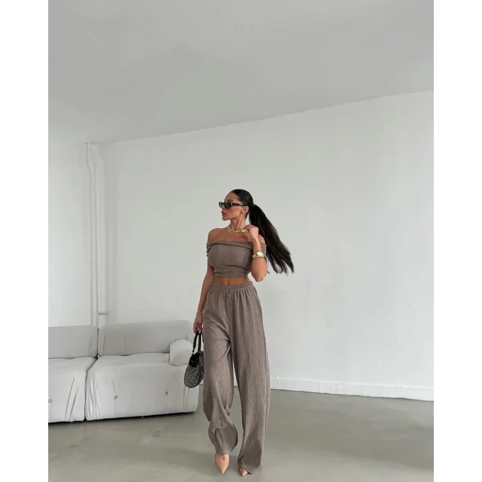 Kayık yaka ikili takım