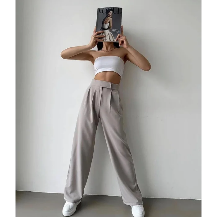 Kemer detay palazzo pantolon