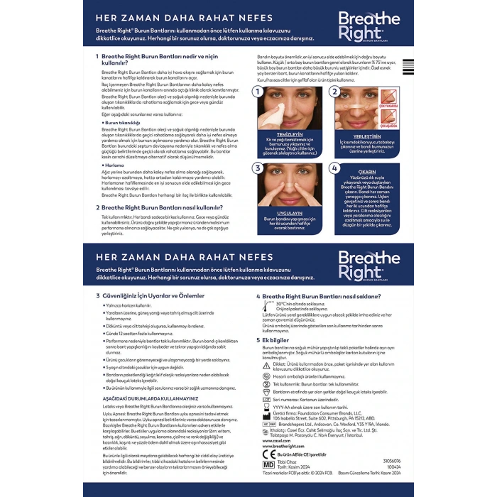 Breathe Right Burun Bandı Büyük 10lu