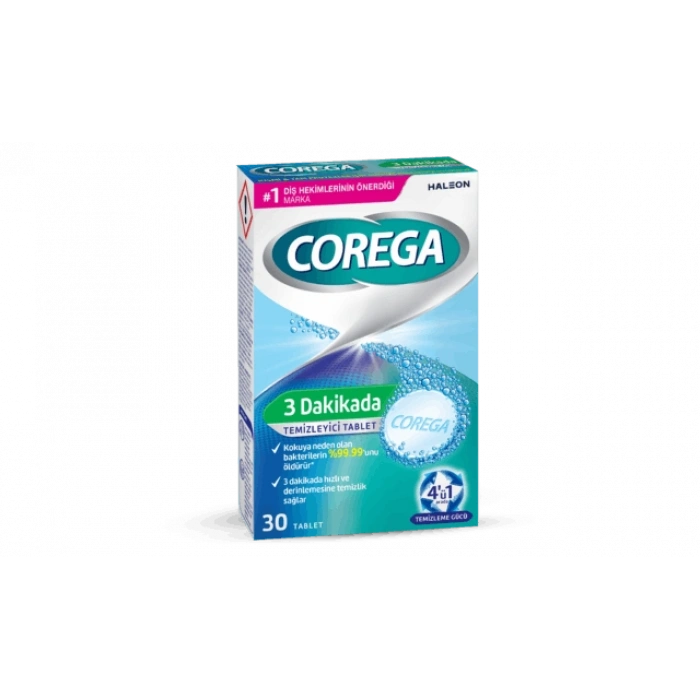 Corega Diş Protezi Temizleyici Tablet 30lu