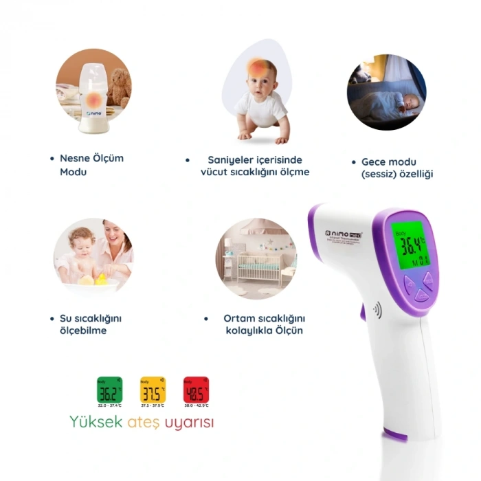 Nimo Kızıl Ötesı Temassız Ateş Ölçer Hnk-Tb