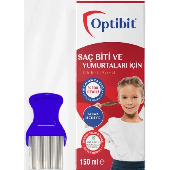 Optibit 150 ML Bit Şampuanı Tarak Hediyeli