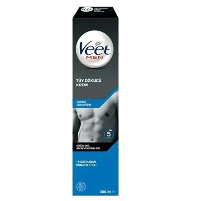 Veet Men Tüy Dökücü Krem Hassas 200 Ml