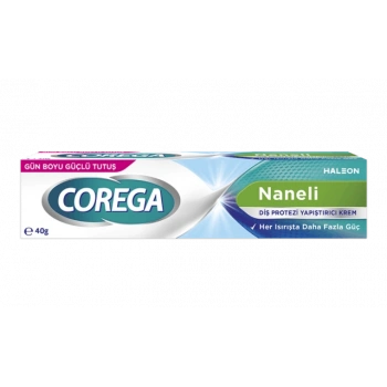 Corega Diş Protezi Yapıştırıcı Krem 40g Naneli