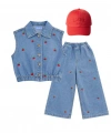 La’ciel Paris Cherry Nakışlı Denim 2 Li Set