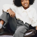 LACİEL PARİS Antrasit Wide Leg Jeans