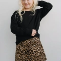 La’ciel Paris Leopar Şort etek