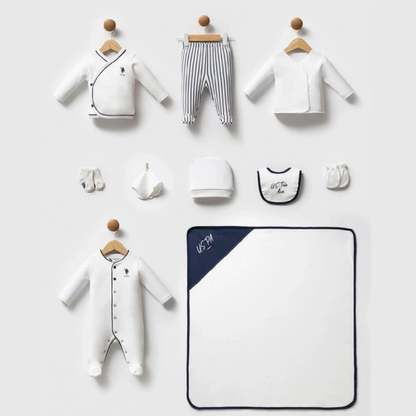 U.S. Polo Assn Erkek Bebek Beyaz Hastane Çıkışı