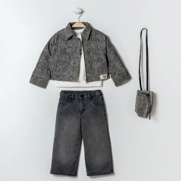 Çantalı Kot Takım