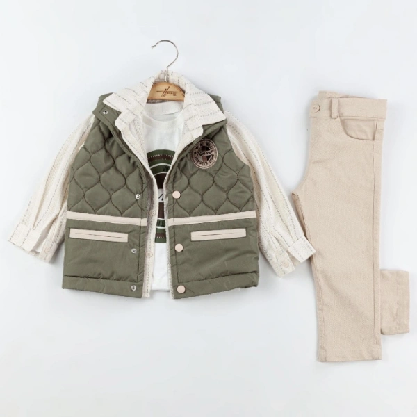 Erkek Yelekli 4 Lü Takım