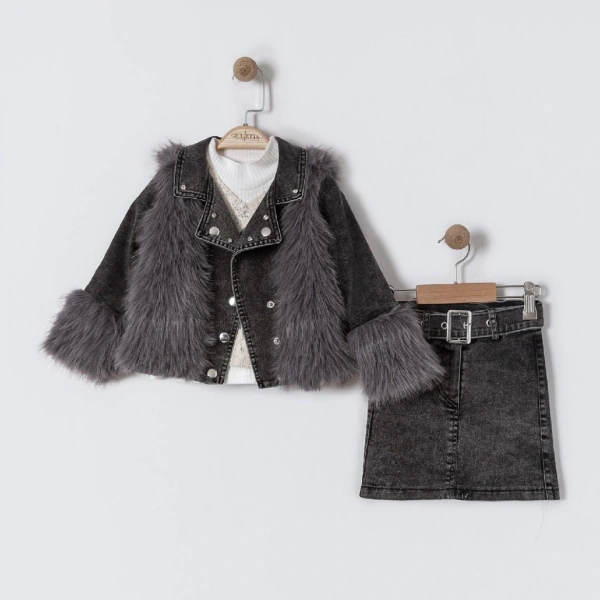 Kız Kürklü 4 Lü Takım