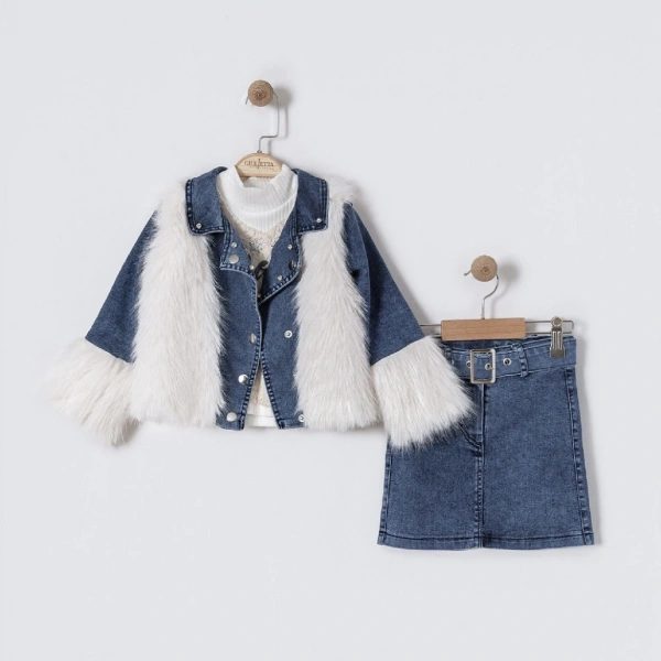 Kız Kürklü 4 Lü Takım