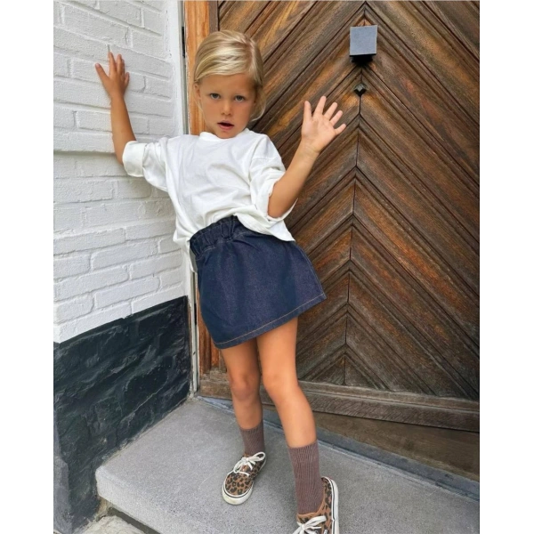 La’ciel Paris Lacivert Denim Etek