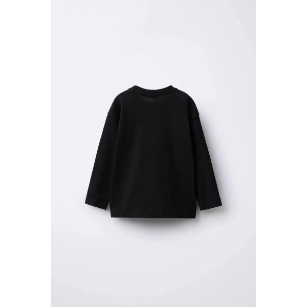 LACİEL PARİS Beyaz Uzun Kol Basic Tshirt