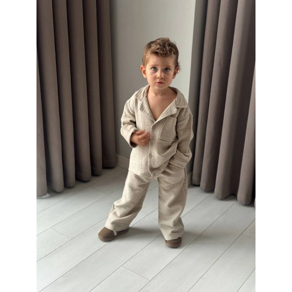 DOKUMA 2’Lİ TAKIM - PAMUKLU KETEN KUMAŞ