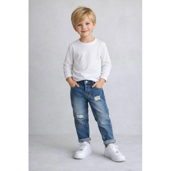 JEAN DENIM AYARLANABİLİR BEL LASTİKLİ