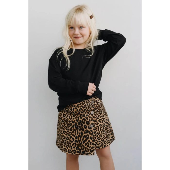 La’ciel Paris Leopar Şort etek