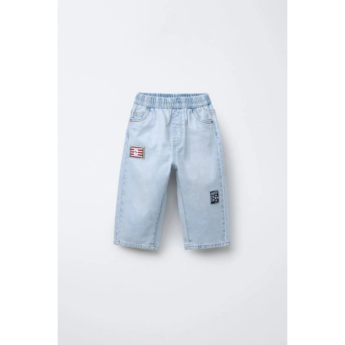 La’ciel Paris Yamalı Geniş Paça Jeans