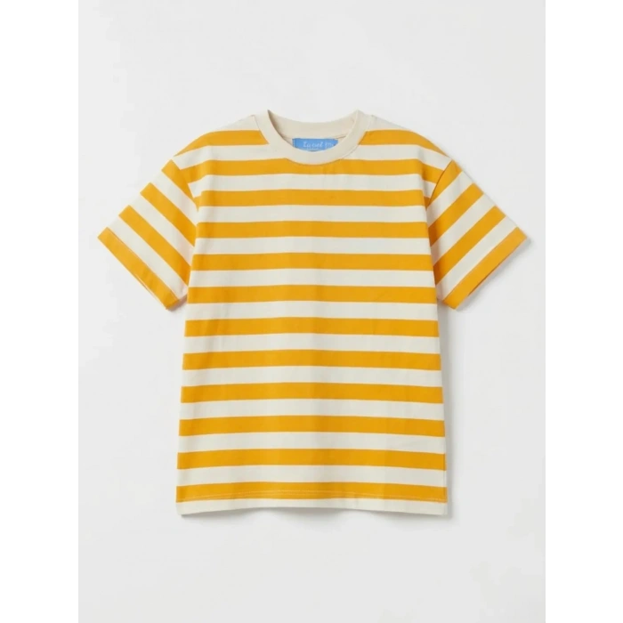 La’ciel Paris Turuncu Çizgili Tshirt