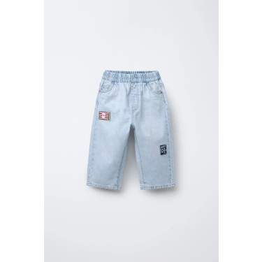 La’ciel Paris Yamalı Geniş Paça Jeans