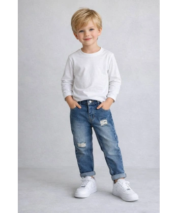 JEAN DENIM AYARLANABİLİR BEL LASTİKLİ