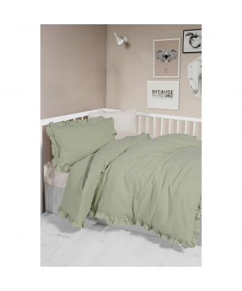 KANZ UNISEX FIRFIRLI 2 KAT MÜSLİN NEVRESİM TAKIMI