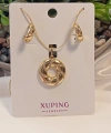 14 K Kaplama Kolye Küpe Seti - Xuping Jewelry