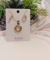 14 K Kaplama Kolye Küpe Seti - Xuping Jewelry