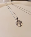 Xuping Jewelry Gümüş Renk Hayat Ağacı Kolye - 45 cm