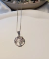Xuping Jewelry Gümüş Renk Hayat Ağacı Kolye - 45 cm